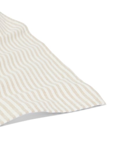Tischdecke, Baumwolle, 140 x 240 cm, beige, Streifen - 5330281 - HEMA