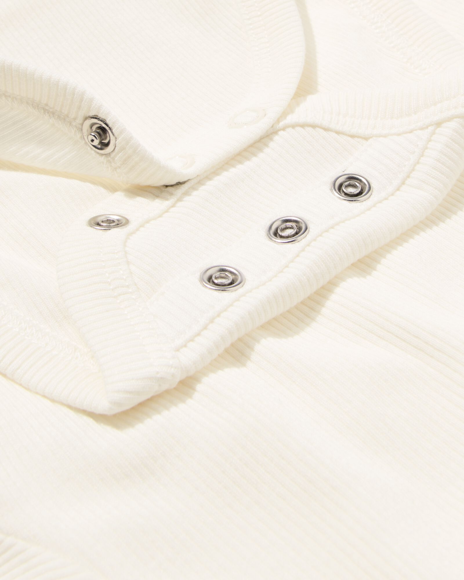 body &eacute;volutif pour nouveau-n&eacute; en bambou c&ocirc;tel&eacute; blanc - 33423920WHITE - HEMA