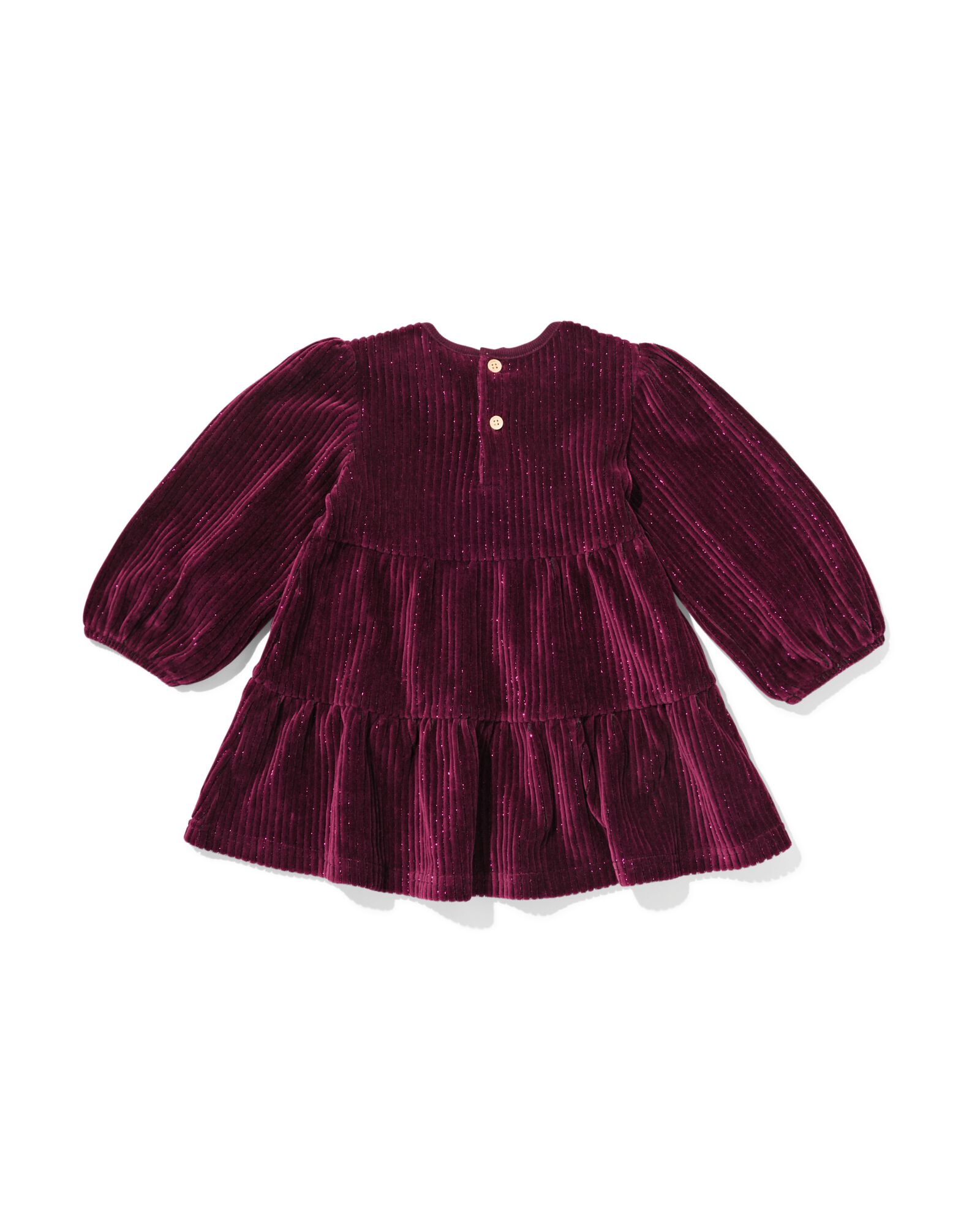 robe b&eacute;b&eacute; c&ocirc;tel&eacute;e paillet&eacute;e  rouge fonc&eacute; - 33050270DARKRED - HEMA