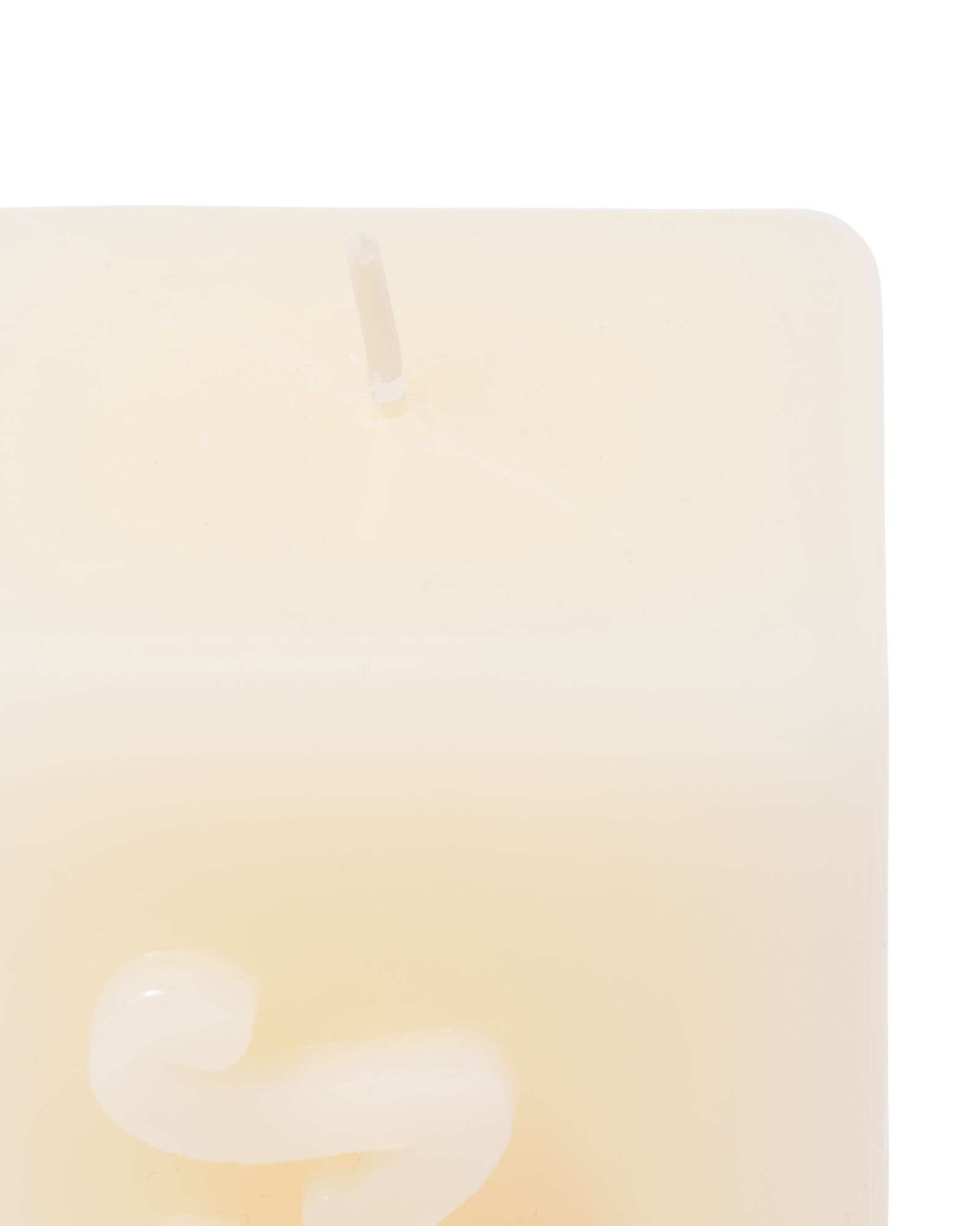 bougie 12,5 cm "hugs" jaune clair - 61100297 - HEMA