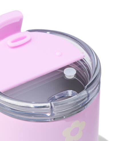 tasse &agrave; caf&eacute; &agrave; emporter 350 ml inox fleur - 61130100 - HEMA