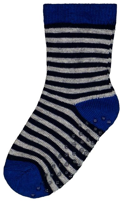 baby sokken met katoen - 5 paar blauw 24-30 m - 4730545 - HEMA