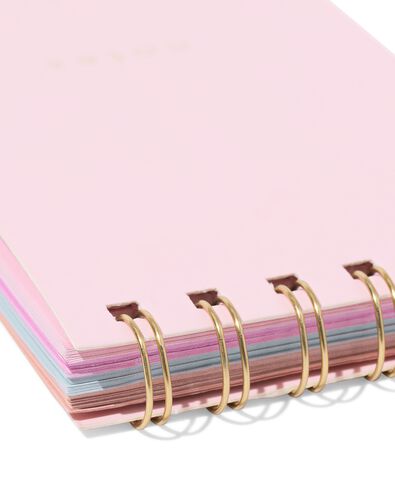 carnet de notes 20,6 x 8,5 cm rose - 14100229 - HEMA
