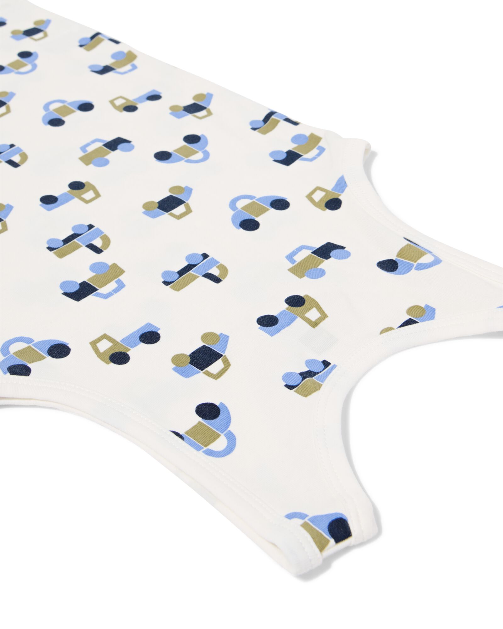 Kinderunterhemden Autos &ndash; 2 St&uuml;ck wei&szlig; wei&szlig; - 19201460WHITE - HEMA