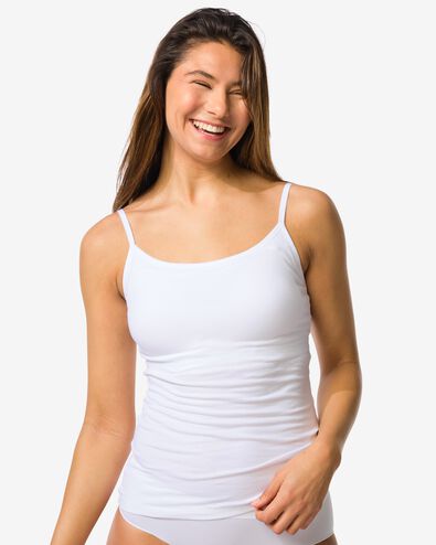 Damen-BH-Hemd mit integrierten Cups wei&szlig; wei&szlig; - 19606360WHITE - HEMA