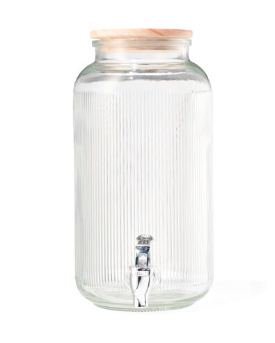Getränkespender, Glas, 3.75 Liter - 41800610 - HEMA