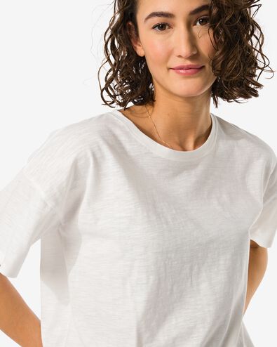 t-shirt femme Dori  blanc blanc - 36354670WHITE - HEMA