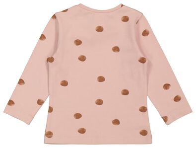 baby t-shirt stippen roze - 1000022082 - HEMA