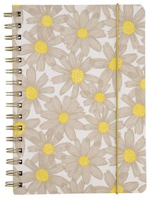 notitieboek met spiraal A5 gelinieerd bloemen - 14590152 - HEMA