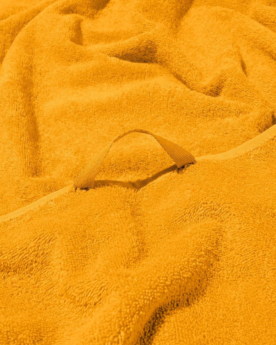 serviette de bain 100x150 qualité épaisse jaune ocre - 5230078 - HEMA
