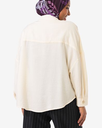 chemisier femme Senna c&ocirc;tel&eacute; blanc cass&eacute; blanc cass&eacute; - 36206540OFFWHITE - HEMA