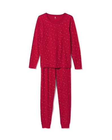 pyjama femme coton rouge M - 23460247 - HEMA