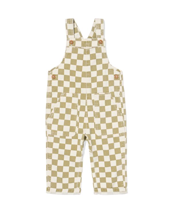 Baby-Latzhose mit Karos gr&uuml;n gr&uuml;n - 33175470GREEN - HEMA