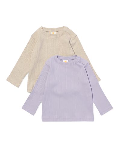 Baby T-Shirts Ripp &ndash; 2 St&uuml;ck ecru - 33089460ECRU - HEMA