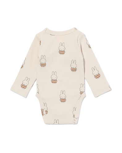Mitwachsender Miffy-Wickelbody aus Ripp mit Strech ecru ecru - 33410020ECRU - HEMA