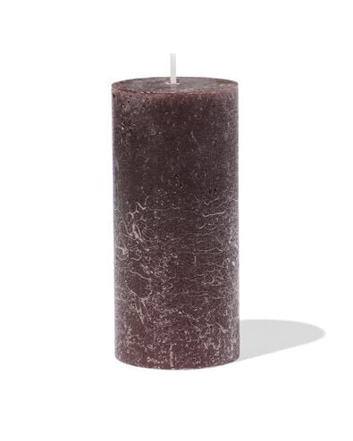 bougies rustiques marron foncé 5 x 11 - 13504065 - HEMA
