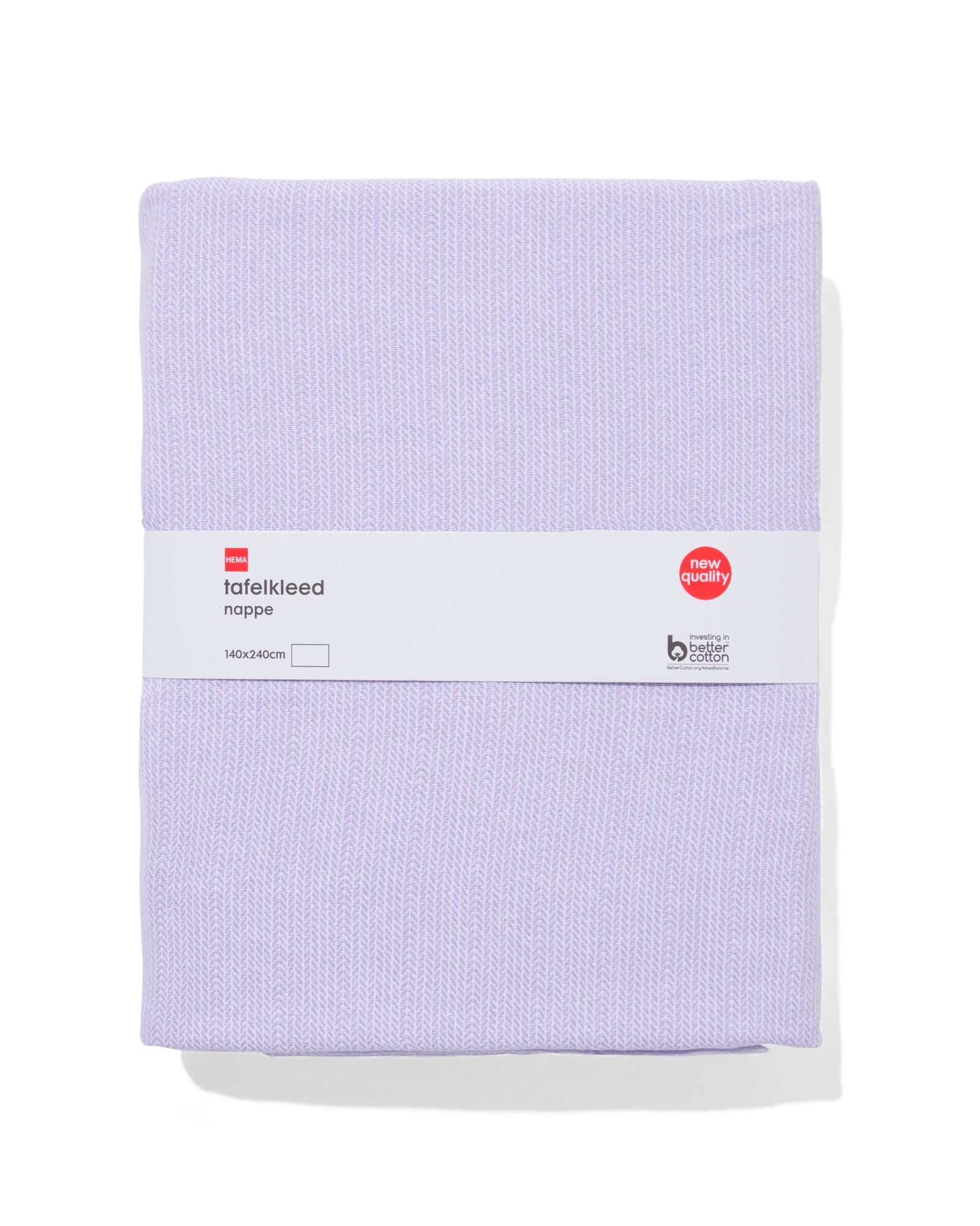 nappe coton 140x240 lilas - 5390041 - HEMA