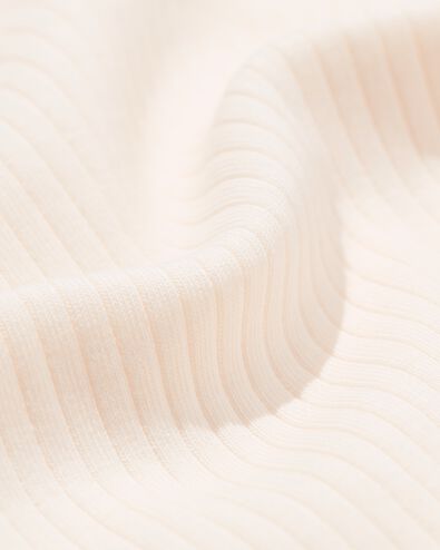 kinder T-shirt rib bloemen ecru ecru - 30846424ECRU - HEMA