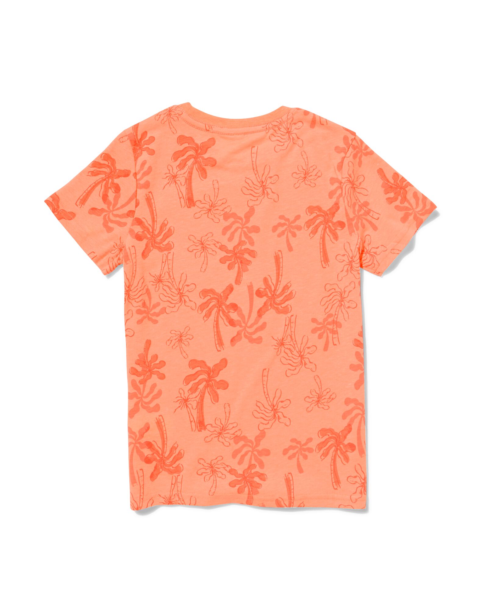 kinder t-shirt palm neon feloranje - 1000031240 - HEMA