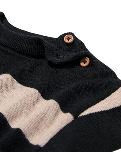 Babypullover, gestreift schwarz schwarz - 33173670BLACK - HEMA