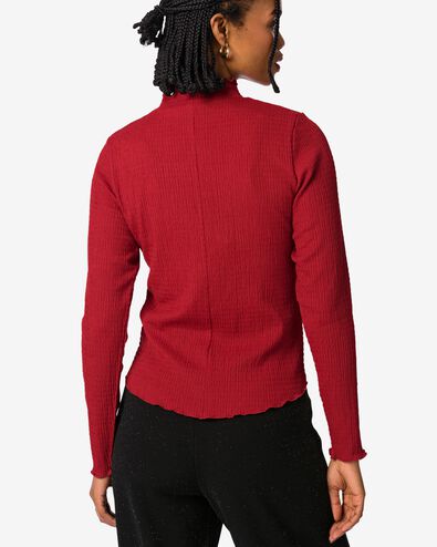 dames top Dewi crinkle rood rood - 36206160RED - HEMA