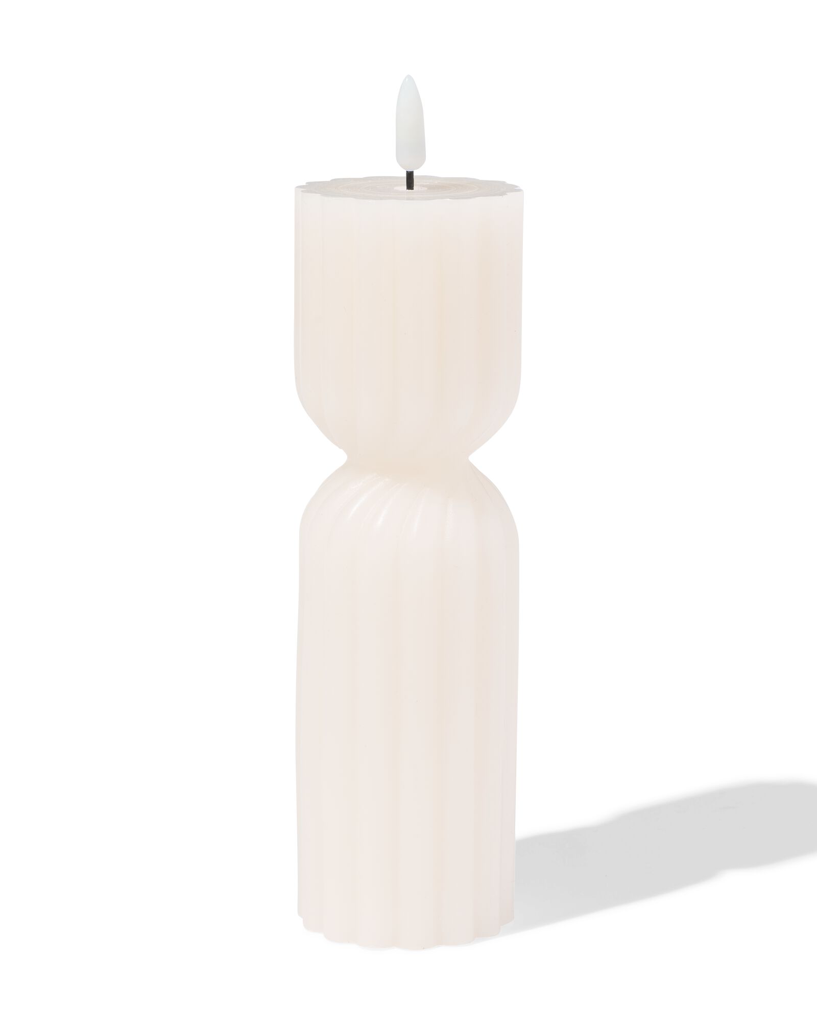 bougie forme led ⌀6,2x23cm diabolo ivoire - 13550135 - HEMA