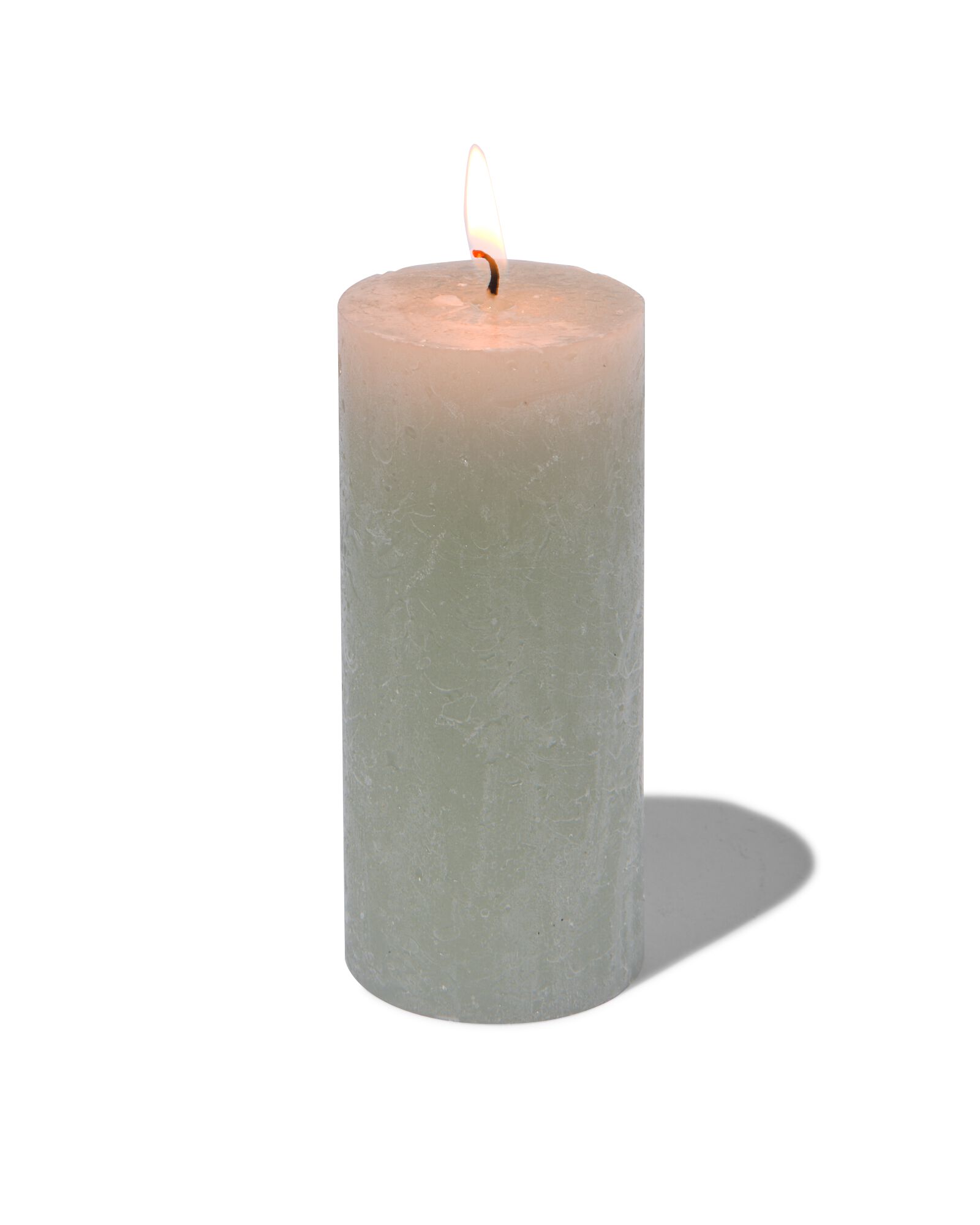 rustikale Kerze, &Oslash; 5 x 11 cm, hellgr&uuml;n hellgr&uuml;n 5 x 11 - 13503396 - HEMA