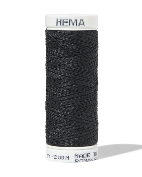 Garn 200 m, schwarz - 1400283 - HEMA