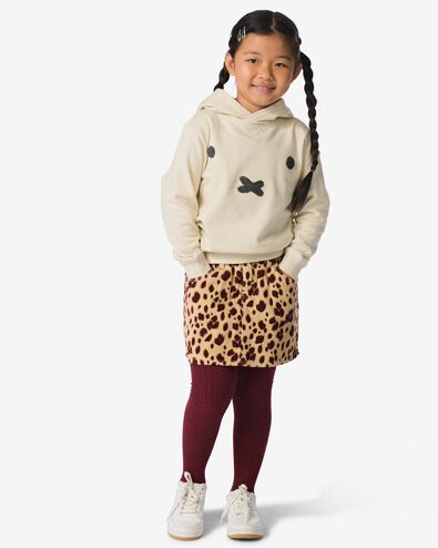 Kinderrock, Kord mit Tierprint sandfarben - 30827438SAND - HEMA