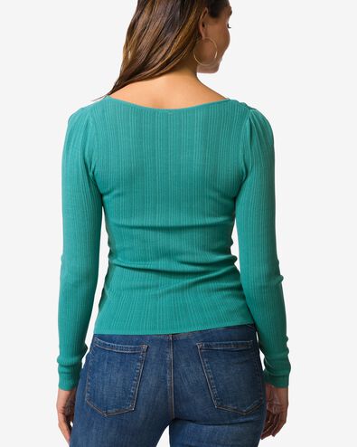 Damen-Shirt Loua, Crinkle-Design blau blau - 36207270BLUE - HEMA