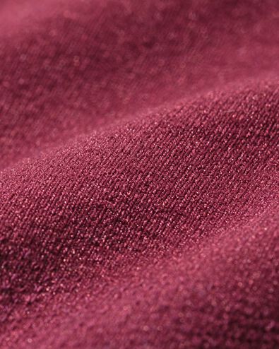 damesstring naadloos micro met kant bordeauxrood bordeauxrood - 19611724BURGUNDYRED - HEMA