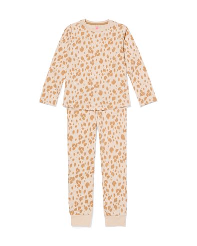 Kinderpyjama Leopard beige - 23000740BEIGE - HEMA