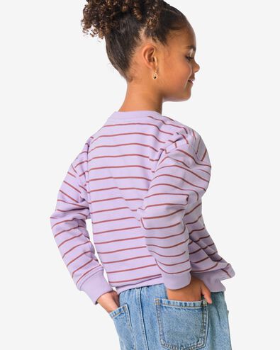 kinder sweater bloemen paars paars - 30816707PURPLE - HEMA