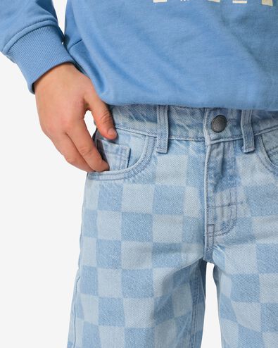 jean enfant coupe droite blocs bleu clair bleu clair - 30709501LIGHTBLUE - HEMA