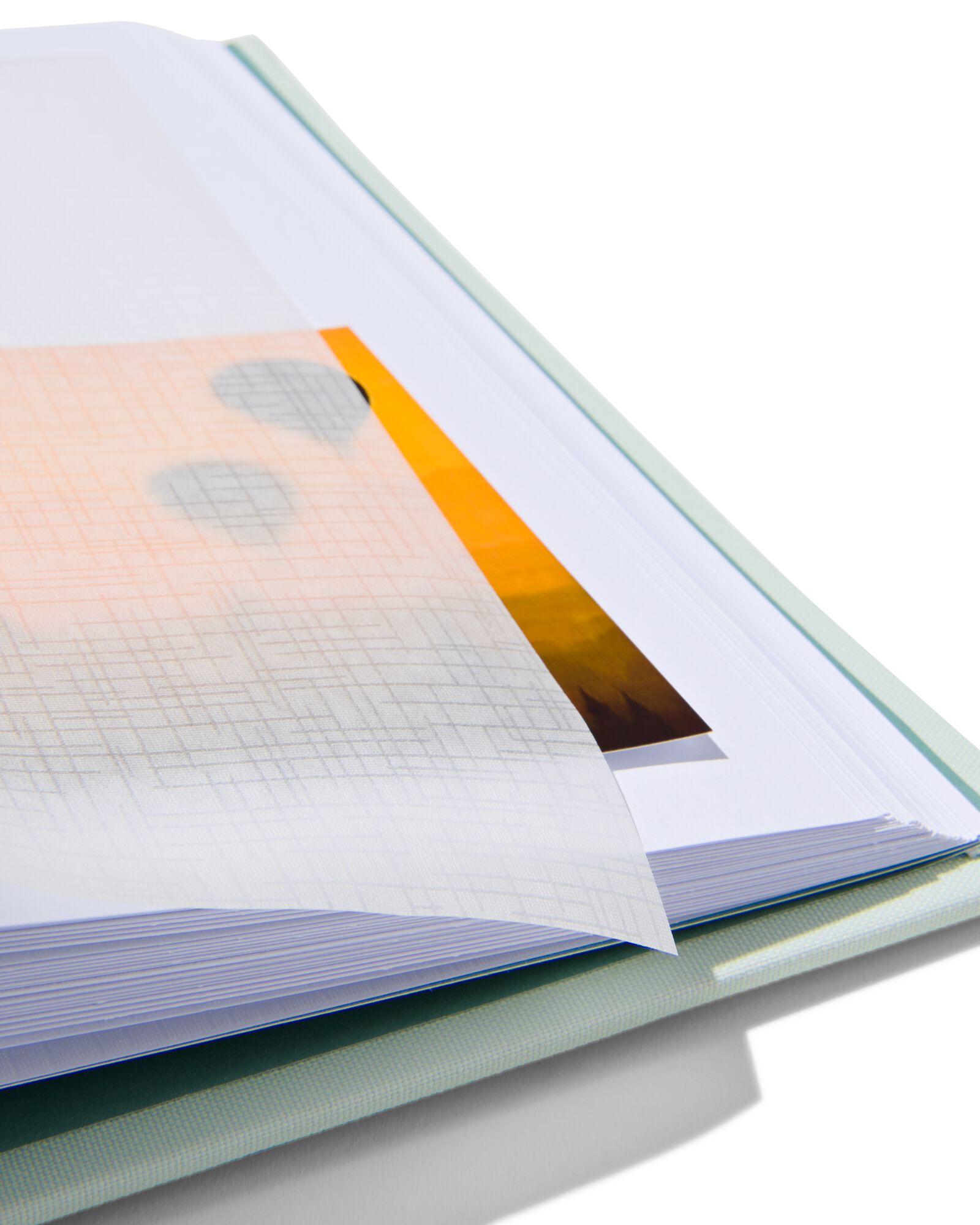 Fotoalbum, 25 x 21.5 cm, Papier, gr&uuml;n - 14650235 - HEMA