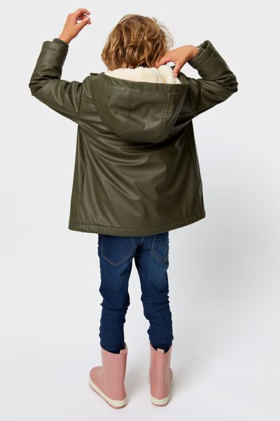 Kinder-Jacke mit Kapuze graugrün 110/116 - 30749960 - HEMA