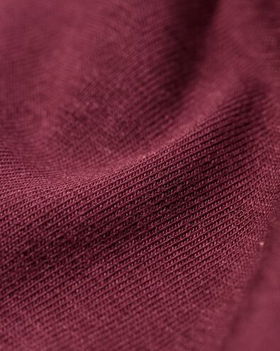 dames T-shirt oversized donkerrood donkerrood - 36050195DARKRED - HEMA