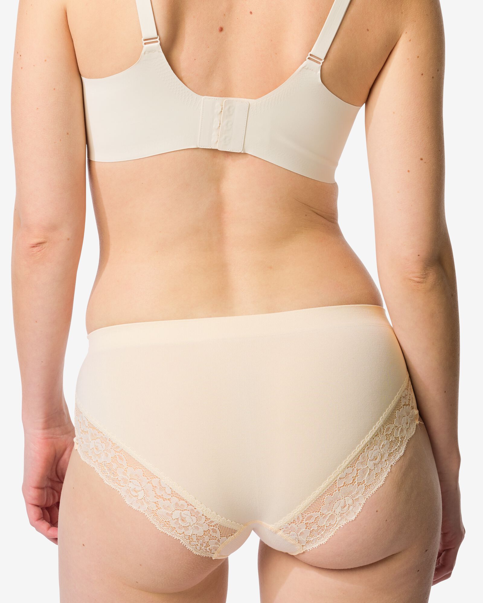 culotte hipster femme sans coutures microfibre avec dentelle naturel naturel - 19603044NATURAL - HEMA