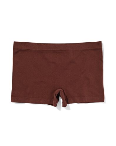 damesboxer naadloos micro donkerbruin - 19601624DARKBROWN - HEMA