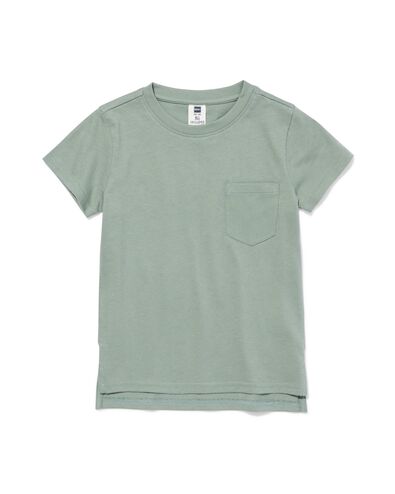 Kinder-T-Shirt mit Struktur gr&uuml;n gr&uuml;n - 30718806GREEN - HEMA