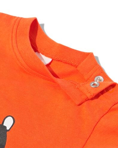 t-shirt bébé Takkie orange 80 - 33107454 - HEMA