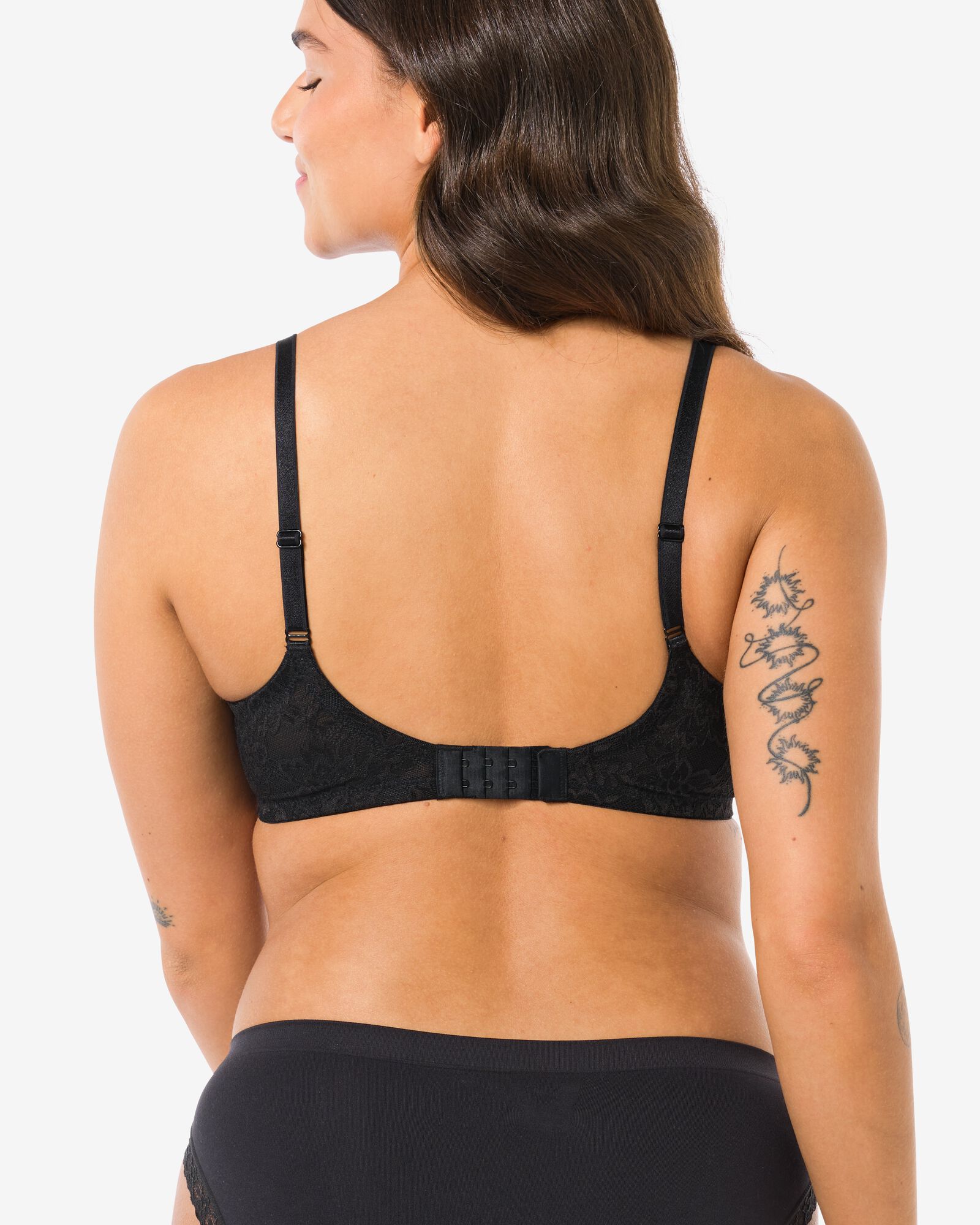 Nicht vorgeformter Spitzen-BH mit B&uuml;gel schwarz schwarz - 21870530BLACK - HEMA