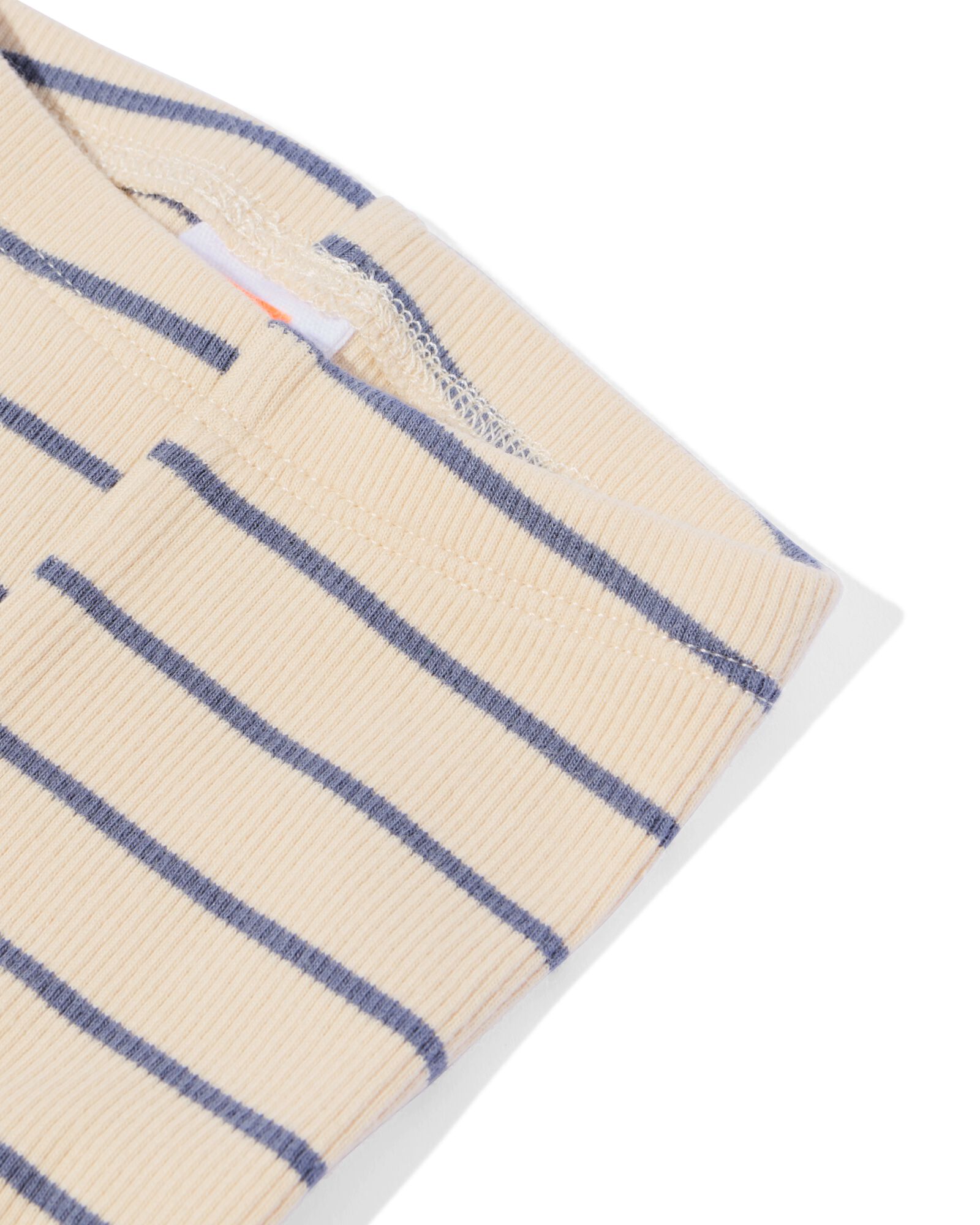 legging &eacute;volutif nouveau-n&eacute; c&ocirc;tel&eacute; rayures &eacute;cru &eacute;cru - 33444920ECRU - HEMA