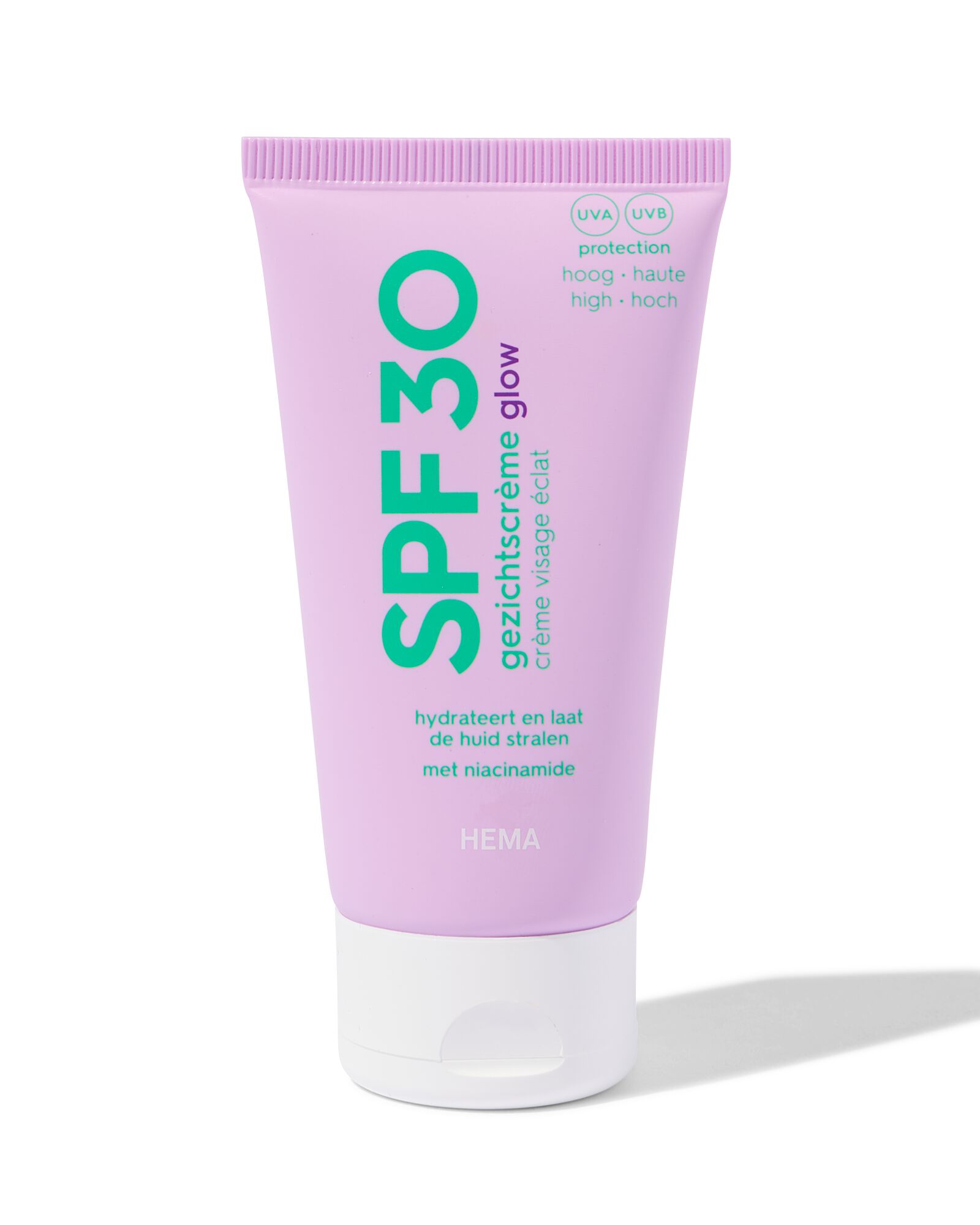 cr&egrave;me solaire pour le visage glow SPF30 50ml - 11640026 - HEMA
