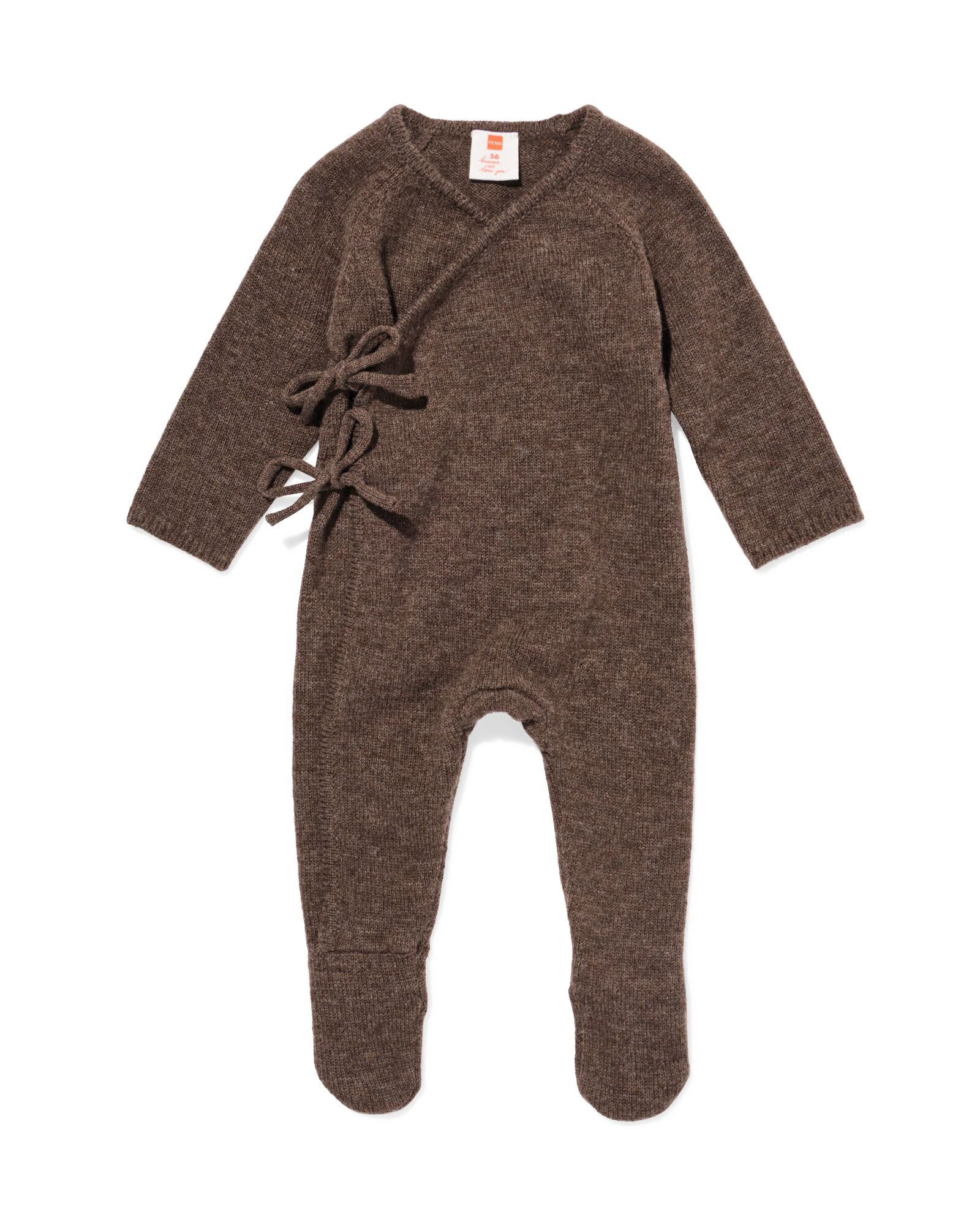 newborn boxpakje merinowol donkerbruin donkerbruin - 33436920DARKBROWN - HEMA