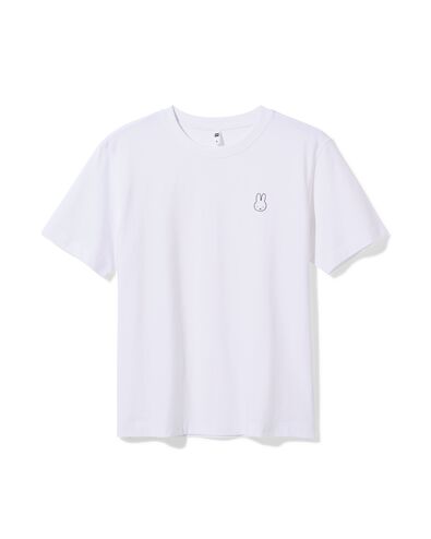 t-shirt femme Miffy jersey imprim&eacute; blanc blanc - 36208430WHITE - HEMA
