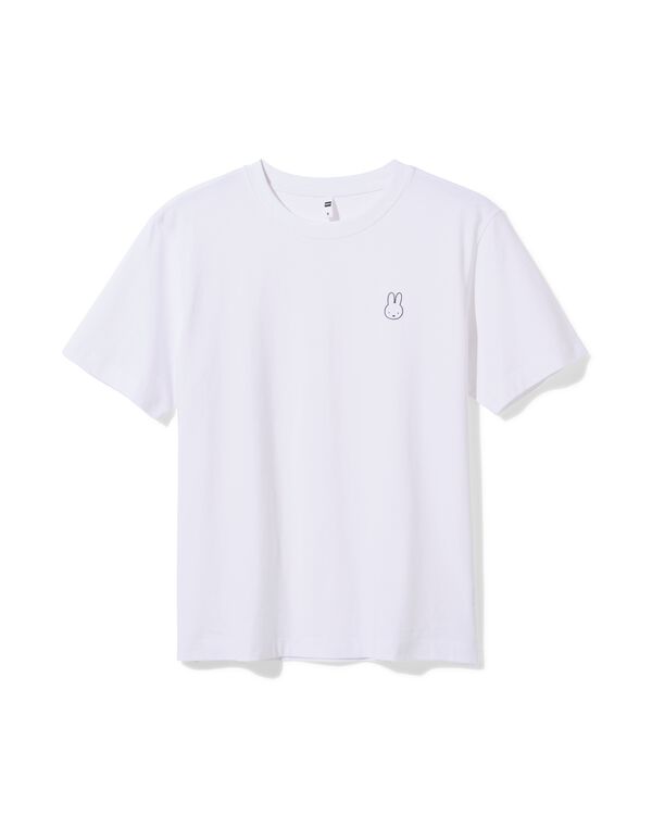 nijntje dames T-shirt jersey print wit wit - 36208430WHITE - HEMA
