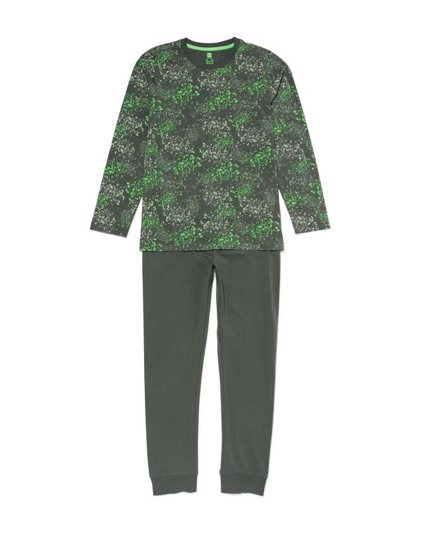 Kinder-Pyjama, Kleckse grün grün - 23012880GREEN - HEMA