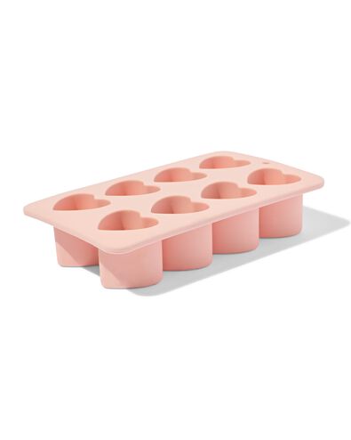 ijsklontenmaker 18x11x4cm hartjes roze - 41800176 - HEMA