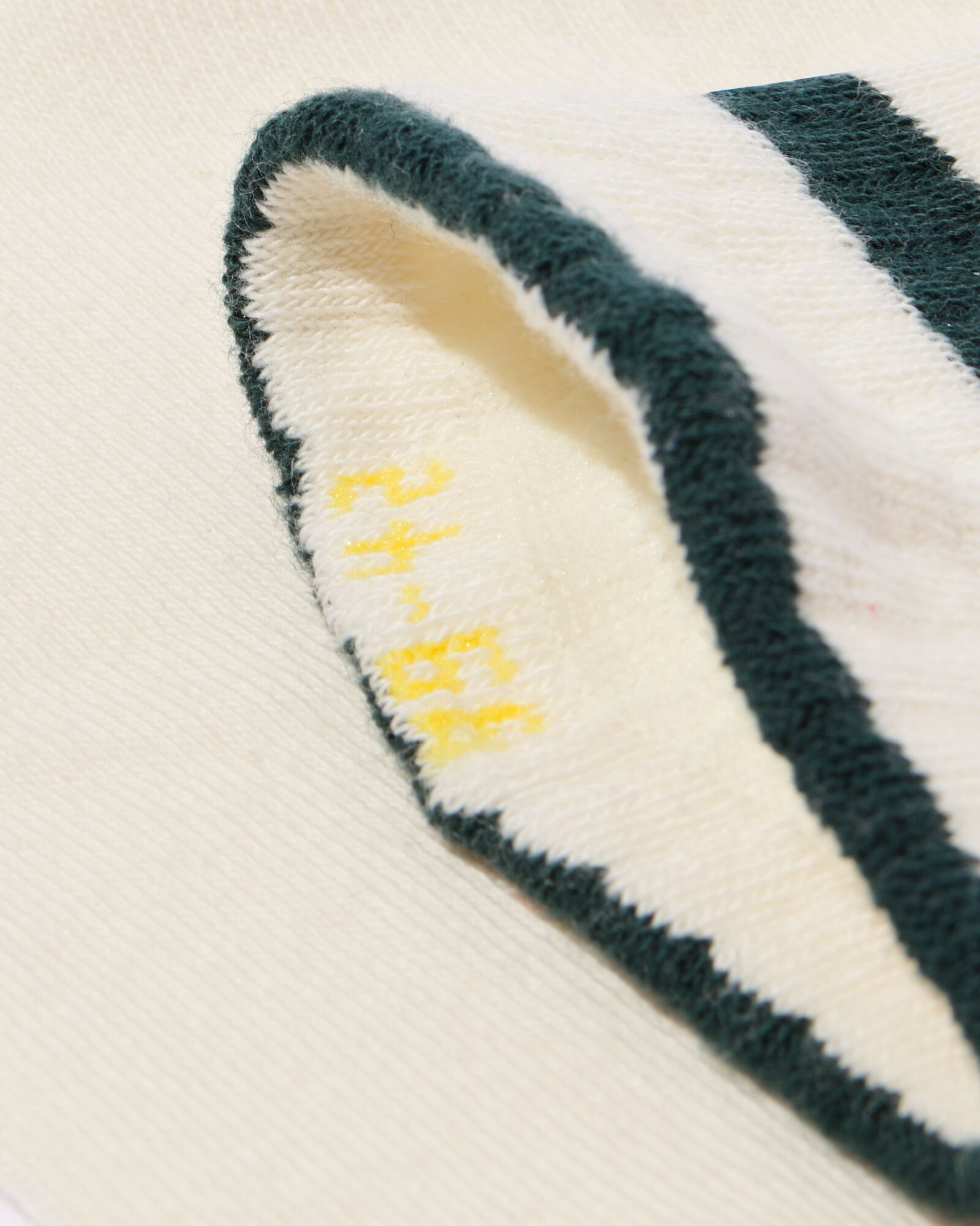 sokken met katoen rib strepen - 5 paar gebroken wit gebroken wit - 4100120OFFWHITE - HEMA